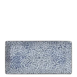 MIYA Company Aizome Mums Rectangle Plate
