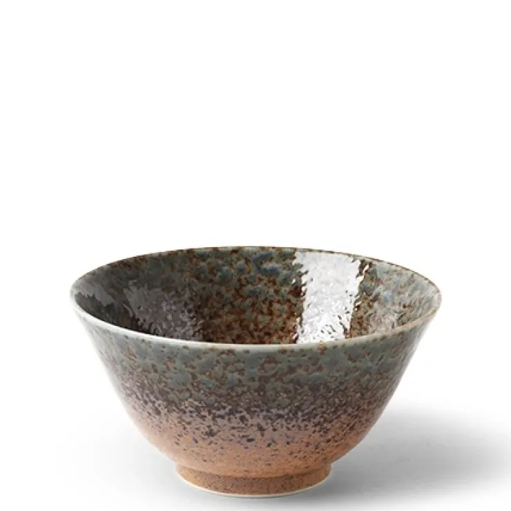 MIYA Company Aoi Nagashi Blue & Brown Collection Ceramic Tableware Made in Japan available at Miya.