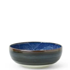 MIYA Company Aranami Wave Blue and White Beautiful Bowl at Miya made in Japan.