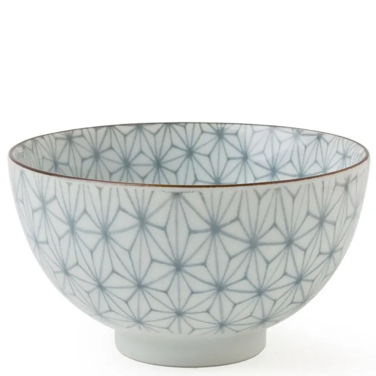 MIYA Company Asanoha Colors 4.5" Rice Bowl - Gray