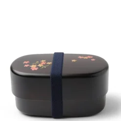 MIYA Company Bento Set Woodgrain Sakura Blossom
