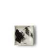 MIYA Company Black & White Brush Sauce Dish