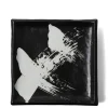 MIYA Company Black & White Brush Square Plate