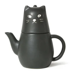 MIYA Company Black Cat Tea Set