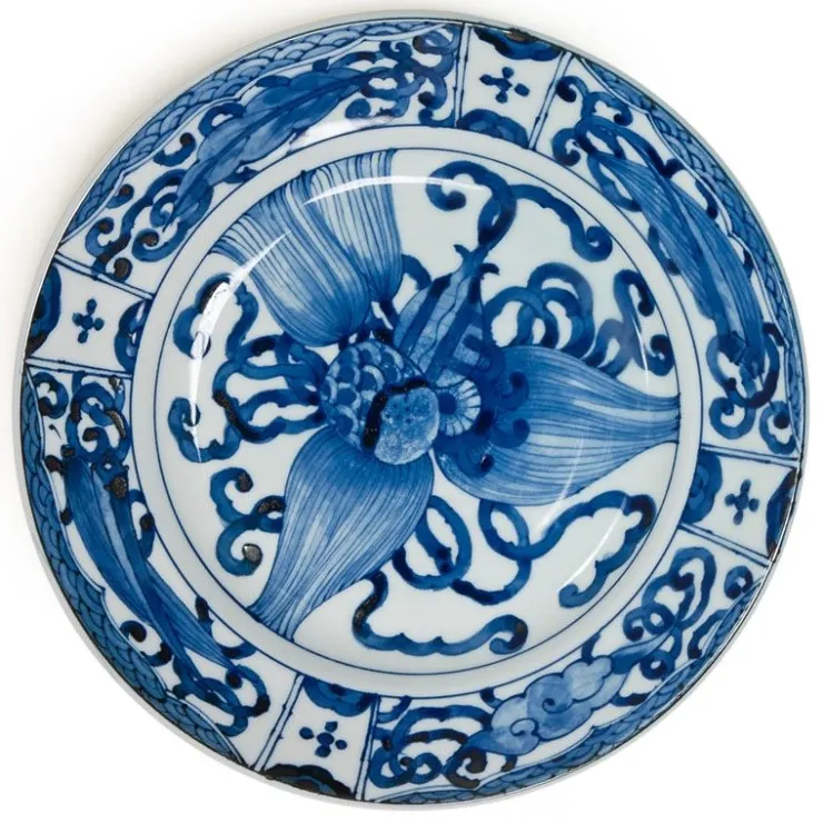 MIYA Company Blue & White 9.25" Plate - Takara Zukushi