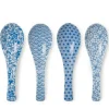 MIYA Company Blue & White Soup Spoon Set