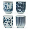 MIYA Company Blue & White Teacup Set