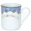 MIYA Company Blue Cat Mug