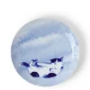 MIYA Company Blue Cat Playing Plate