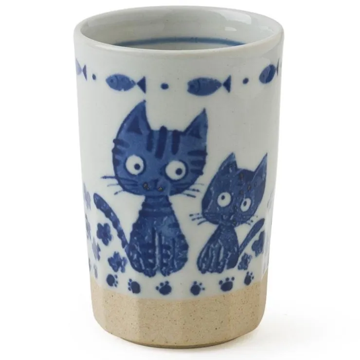 MIYA Company Blue Cats Cup 9 Oz.