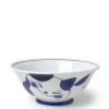 MIYA Company Blue cats on a ceramic ramen noodle bowl made in Japan available at Miya.