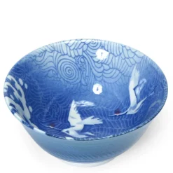 MIYA Company Blue Cranes 6" Bowl at Miya