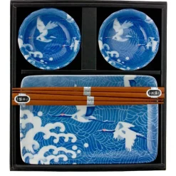 MIYA Company Blue Cranes Sushi Set at Miya