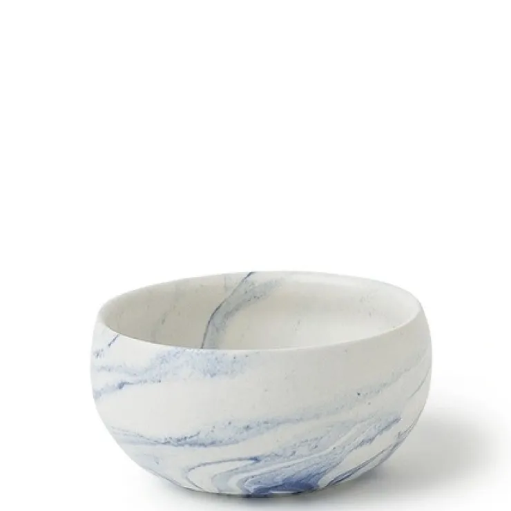 MIYA Company Blue Marble Design Ceramic Bowl Made in Japan.