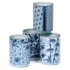 MIYA Company Blue Patterns 8 Oz. Teacup Set