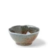 MIYA Company Blue Sand Crackle Sauce Bowl 3-1/2"