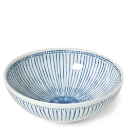 MIYA Company Blue Stripes 8.25" Bowl