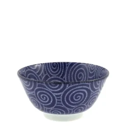 MIYA Company Bowl  Cobalt Cloud Swirls  5.75"