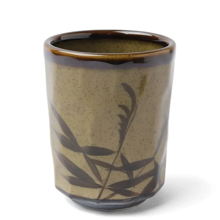 MIYA Company Brown Sasa 8 Oz. Teacup