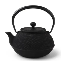 MIYA Company Cast Iron Teapot Black Hobnail 1.3L