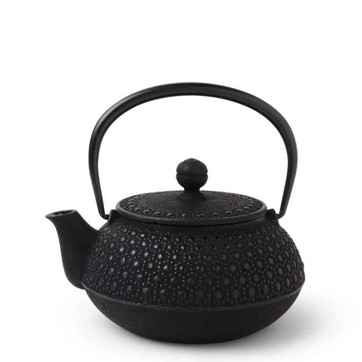 MIYA Company Cast Iron Teapot Black Honeycomb 0.65L