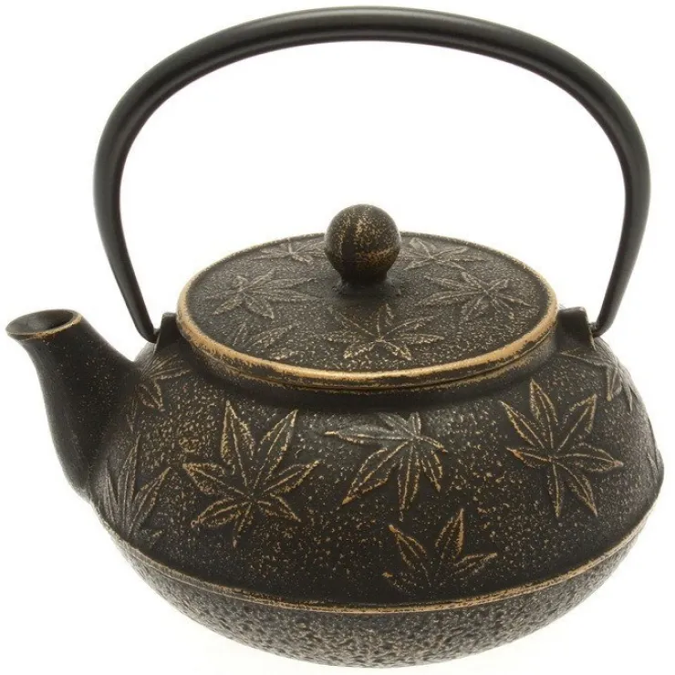 MIYA Company Cast Iron Teapot Black Maple