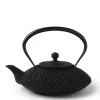 MIYA Company Cast Iron Teapot Flat Hailstone 1.08L