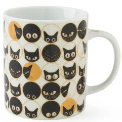 MIYA Company Cat Eyes White Mug at Miya