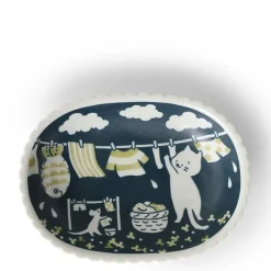 MIYA Company Cat Life Oval Plate