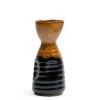 MIYA Company Ceramic Golden Tenmoku Black Sake Bottle Made in Japan.