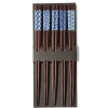 MIYA Company Chopsticks Set Wood Aizome Patterns