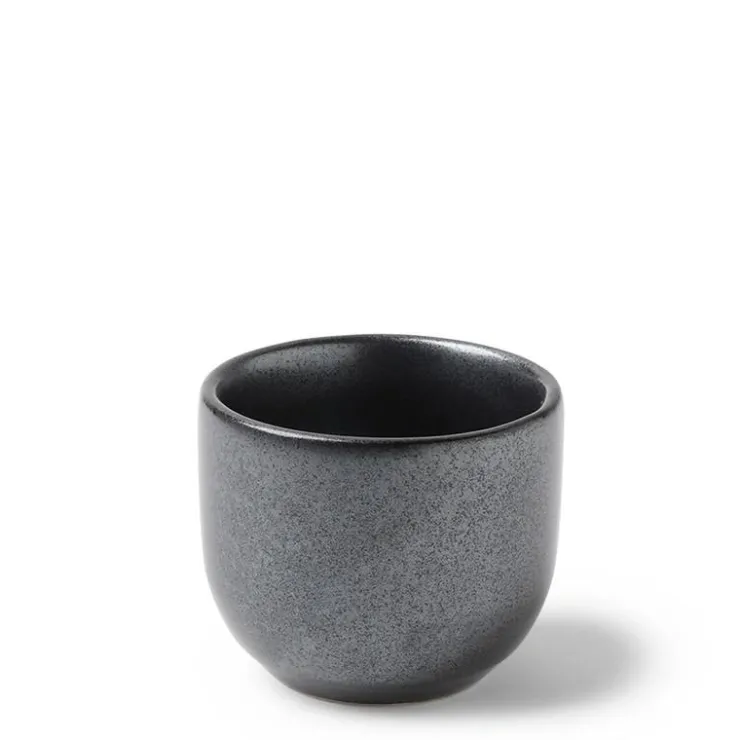 MIYA Company Dark Gray "Iron Glaze" sake cups made in Japan.