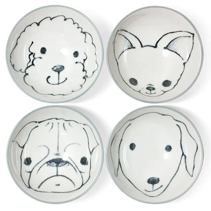 MIYA Company Dog Days 4.5" Rice Bowl Set at Miya