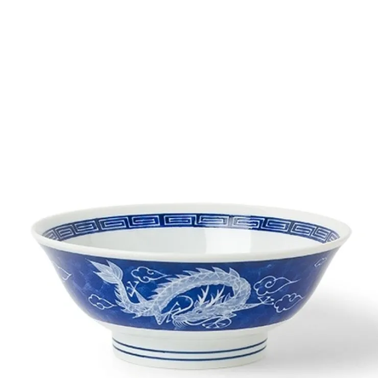 MIYA Company Dragon design ramen noodles bowl made in Japan available at Miya.