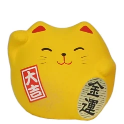 MIYA Company Feng Shui Cat 2.25" - Yellow