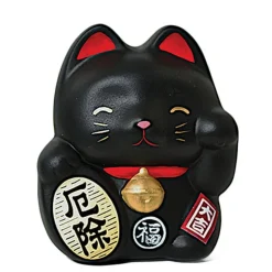 MIYA Company Feng Shui Fortune Cat Bank - Black