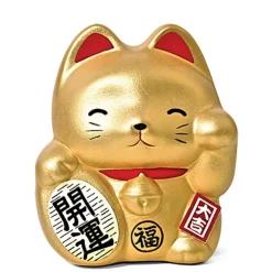 MIYA Company Feng Shui Fortune Cat Bank - Gold