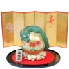 MIYA Company Figurine Dragon Green with Lucky Gem 3"