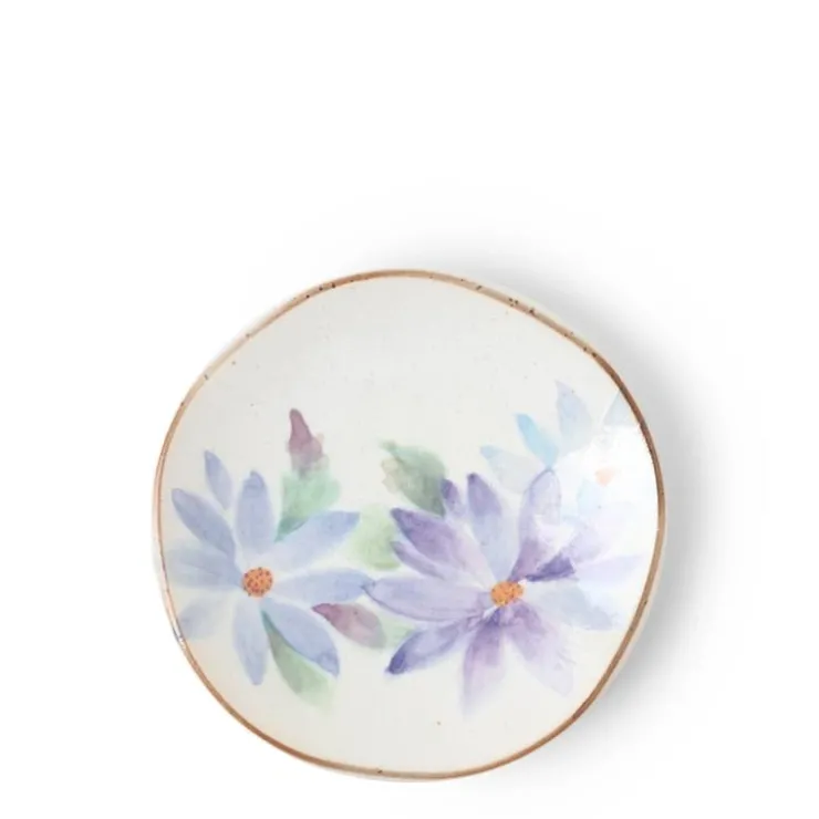MIYA Company Floral Mini Plate Blue