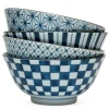 MIYA Company Four Pattern Bowl Set at Miya