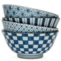MIYA Company Four Pattern Bowl Set at Miya