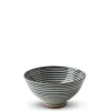 MIYA Company Green Celadon Geometric Chevron Pattern Rice Bowls Made in Japan Available at Miya.