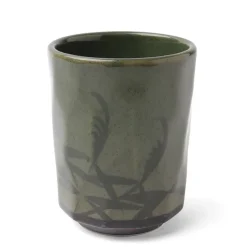 MIYA Company Green Sasa 8 Oz. Teacup