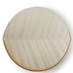MIYA Company Hazara Leaf Plate White 11.75"