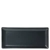 MIYA Company Iron Glaze Black Matte 11" x 5" Rectangle Plate at Miya
