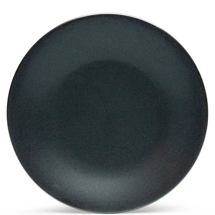 MIYA Company Iron Glaze Dark Gray 11" Round Dinner Plate at Miya