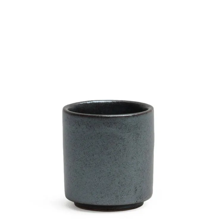MIYA Company Iron Glaze Dark Gray Sake Cup at Miya