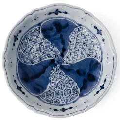 MIYA Company Japanese Blue & White Dessert Plate at Miya