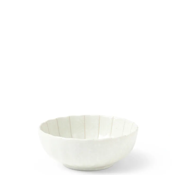 MIYA Company Kasa parasol lines make a simple elegant design for this ceramic bowl made in Japan available at Miya.