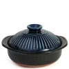 MIYA Company Kikka Blue Donabe Casserole 8"